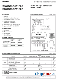 Datasheet S101D01 manufacturer SHARP