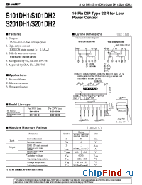 Datasheet S101DH1 manufacturer SHARP