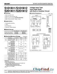 Datasheet S101N11 manufacturer SHARP