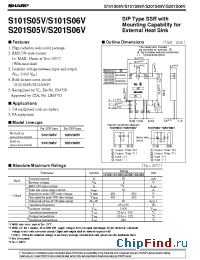 Datasheet S101S05V manufacturer SHARP
