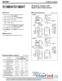 Datasheet S11MD4V manufacturer SHARP