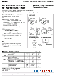 Datasheet S11ME6 manufacturer SHARP