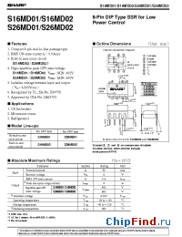 Datasheet S26MD02 manufacturer SHARP