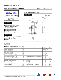 Datasheet 2SK2668 manufacturer Shindengen