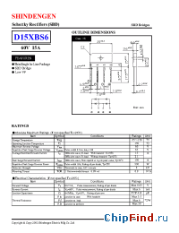 Datasheet D15XBS6 manufacturer Shindengen