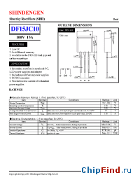 Datasheet DF15JC10 manufacturer Shindengen
