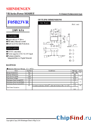 Datasheet F05B23VR manufacturer Shindengen