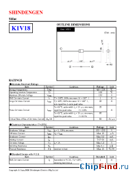 Datasheet K1V18 manufacturer Shindengen