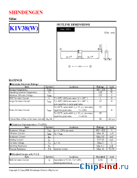 Datasheet K1V38 manufacturer Shindengen
