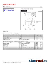 Datasheet KU10N16 manufacturer Shindengen