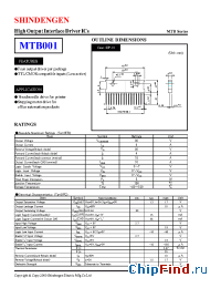 Datasheet MTB001 manufacturer Shindengen