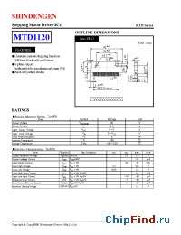Datasheet MTD1120 manufacturer Shindengen