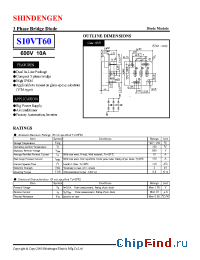 Datasheet S10VT60 manufacturer Shindengen