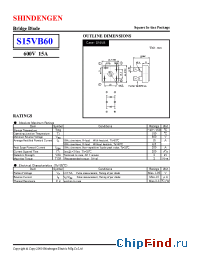 Datasheet S15VB60 manufacturer Shindengen