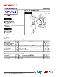 Datasheet S15VT60 manufacturer Shindengen
