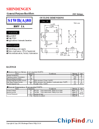 Datasheet S1WA80 manufacturer Shindengen