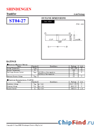 Datasheet ST04-27 manufacturer Shindengen