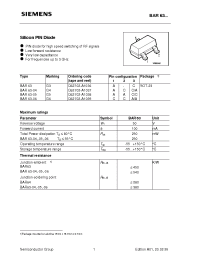 Datasheet BAR63-04 manufacturer Siemens