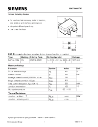Datasheet BAT64-07W manufacturer Siemens