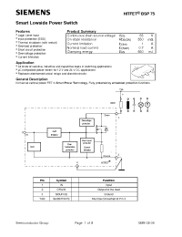 Datasheet BSP75 manufacturer Siemens