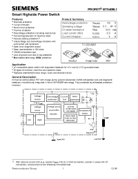 Datasheet BTS409L1 manufacturer Siemens