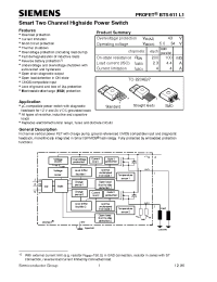 Datasheet BTS611L1 manufacturer Siemens