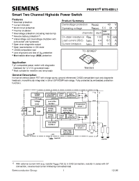 Datasheet BTS620L1 manufacturer Siemens