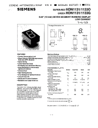 Datasheet HDN1131G manufacturer Siemens