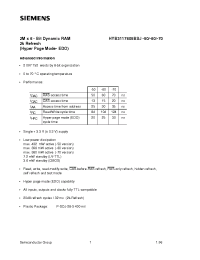 Datasheet HYB3117805BJ-60 manufacturer Siemens