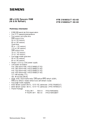 Datasheet HYB3165800J-60 manufacturer Siemens