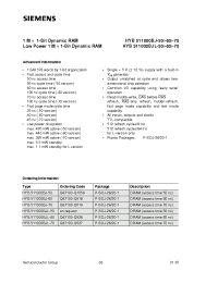 Datasheet HYB511000BJ- manufacturer Siemens