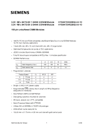 Datasheet HYS64-72V2200GU-8 manufacturer Siemens