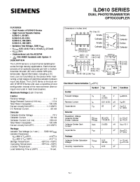 Datasheet ILD610 manufacturer Siemens