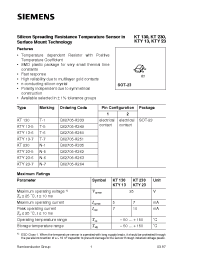 Datasheet KTY23-6 manufacturer Siemens