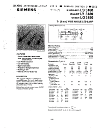 Datasheet LG3180-EH manufacturer Siemens