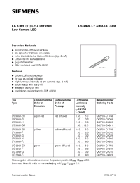Datasheet LG3369-F manufacturer Siemens