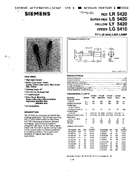 Datasheet LG5410 manufacturer Siemens