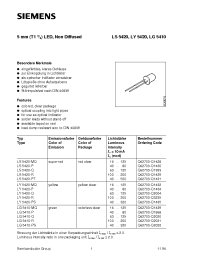 Datasheet LG5410-Q manufacturer Siemens