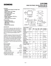 Datasheet LH1298 manufacturer Siemens