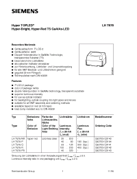 Datasheet LHT676-NR manufacturer Siemens