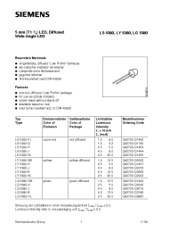 Datasheet LS5380-FJ manufacturer Siemens