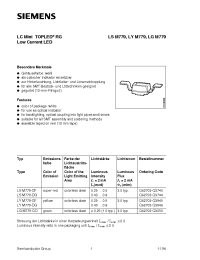 Datasheet LSM779-CF manufacturer Siemens