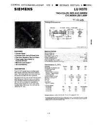 Datasheet LUH370-GK manufacturer Siemens