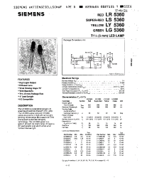 Datasheet LY5360 manufacturer Siemens