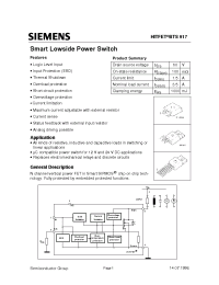Datasheet OBTS917 manufacturer Siemens