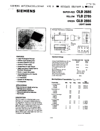 Datasheet OLB2685 manufacturer Siemens