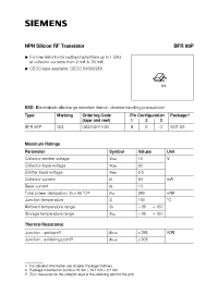 Datasheet Q62702-F1051 manufacturer Siemens