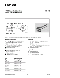 Datasheet Q62702-P1623 manufacturer Siemens