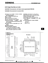 Datasheet SAB8052B-P manufacturer Siemens