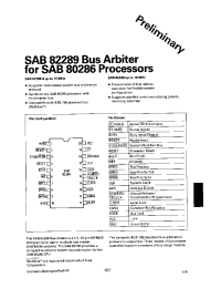 Datasheet SAB82289 manufacturer Siemens